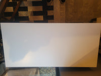 White 3-Drawer Dresser w/ Black Metal Hardware