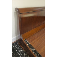 King-Sized Solid Wood Sleigh Bed