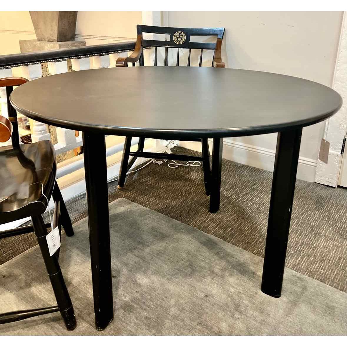 Knoll Black Round Wood table