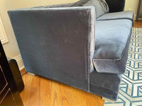 Navy Velvet Sofa by MG+BW