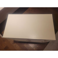 PAIR of Contemporary White Wood Dovetailed 2-Drawer Nightstands