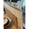 Square White Tin Mirror