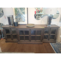 French Casement Oak Media Cabinet / Buffet by RH - colletteconsignment.com