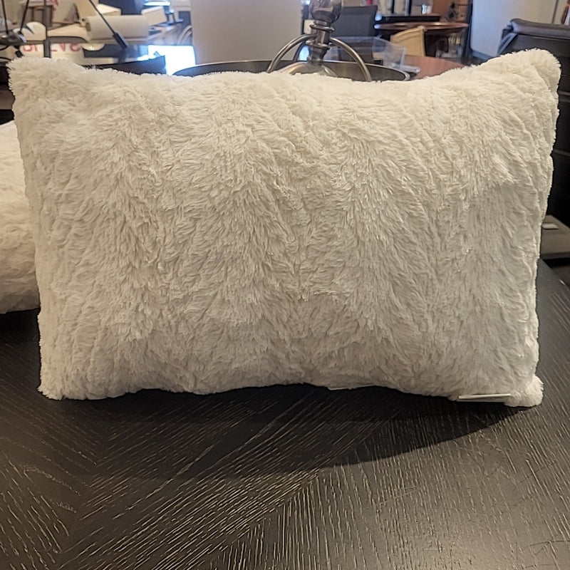 Plush Textured Lumbar Pillow by Laura Hill