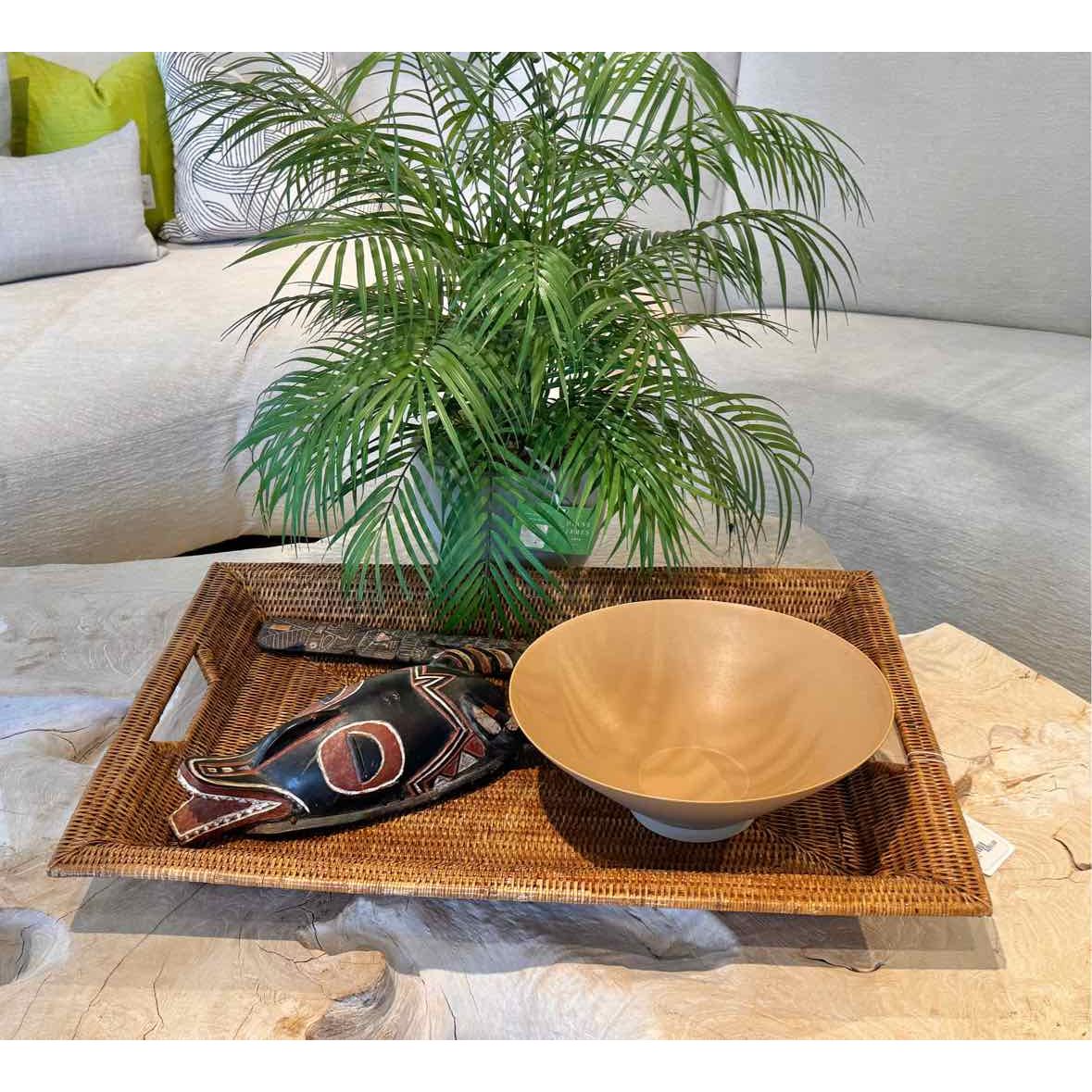 Rectangular Rattan Tray w/ Handles 27"L x 20"W x 3"H