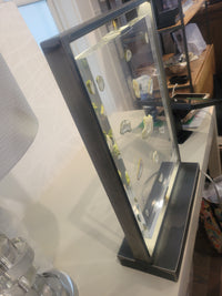 Floating Quartz Geodes in Lucite Table Lamp w/ Steel Frame by Kimberly McDonald