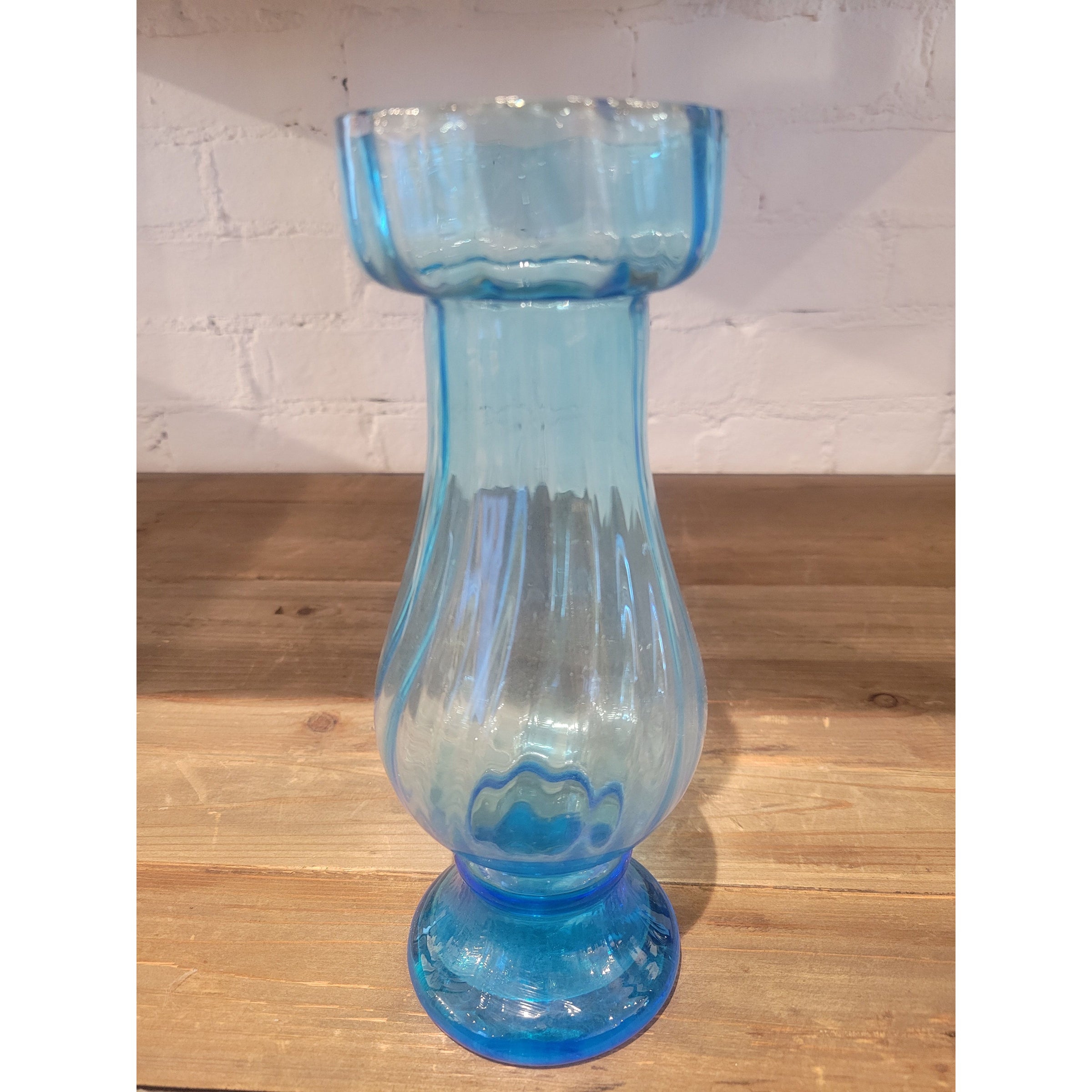 Blue Glass Bud Vase