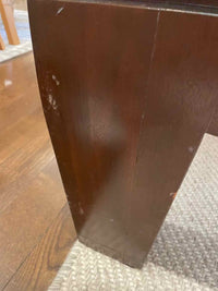 Custom Lacquered Walnut Coffee Table w/ Bamboo Insert (AS IS)