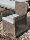 Beaumont Wicker Square Chair in Gray