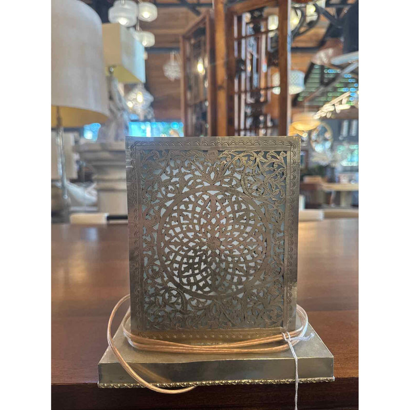Silver Moroccan Lantern - colletteconsignment.com