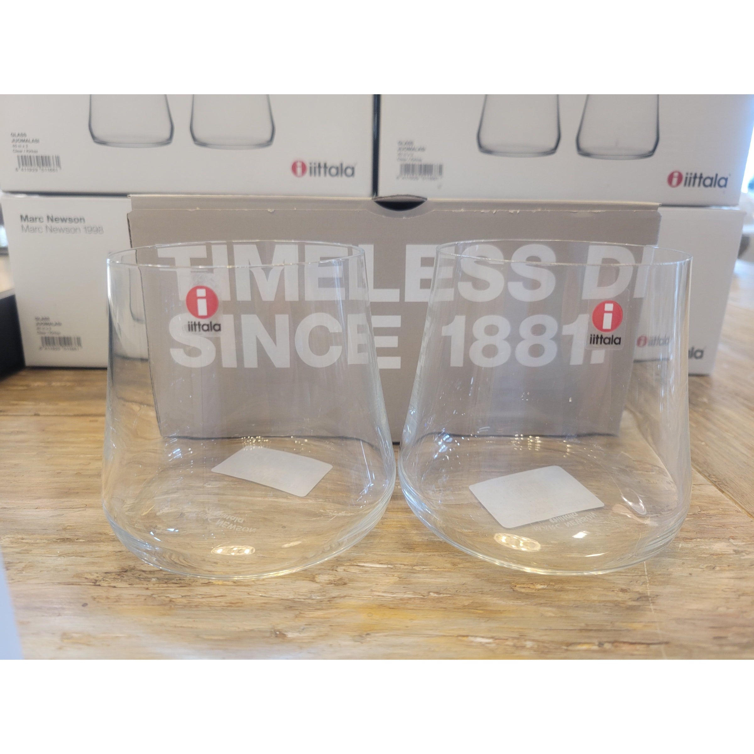 Pair of Marc Newson 1998 Iittala Cocktail Glasses in Box