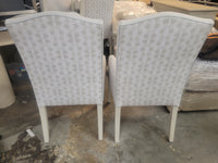 SET of 6 Custom Upholstered High-Back Arm Chairs Attrib. to RH (AS IS)