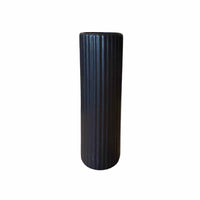 Haeger Fluted Gray Vase