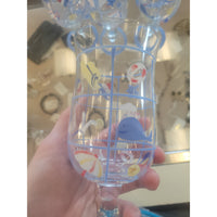 Set of 6 Beach Painted Glass Goblets