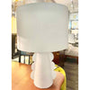 White Plaster Table Lamp