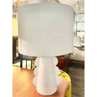 White Plaster Table Lamp