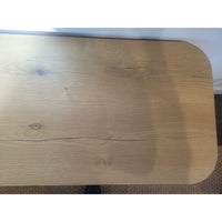 Oslo Glass 4-door Media Console in Aged Natural Oak