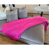 Hot Pink Wool Mohair Throw by ABC Carpet & Home