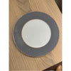 Hermes Tie Set Porcelain Dinner Plate w/ Green Trim