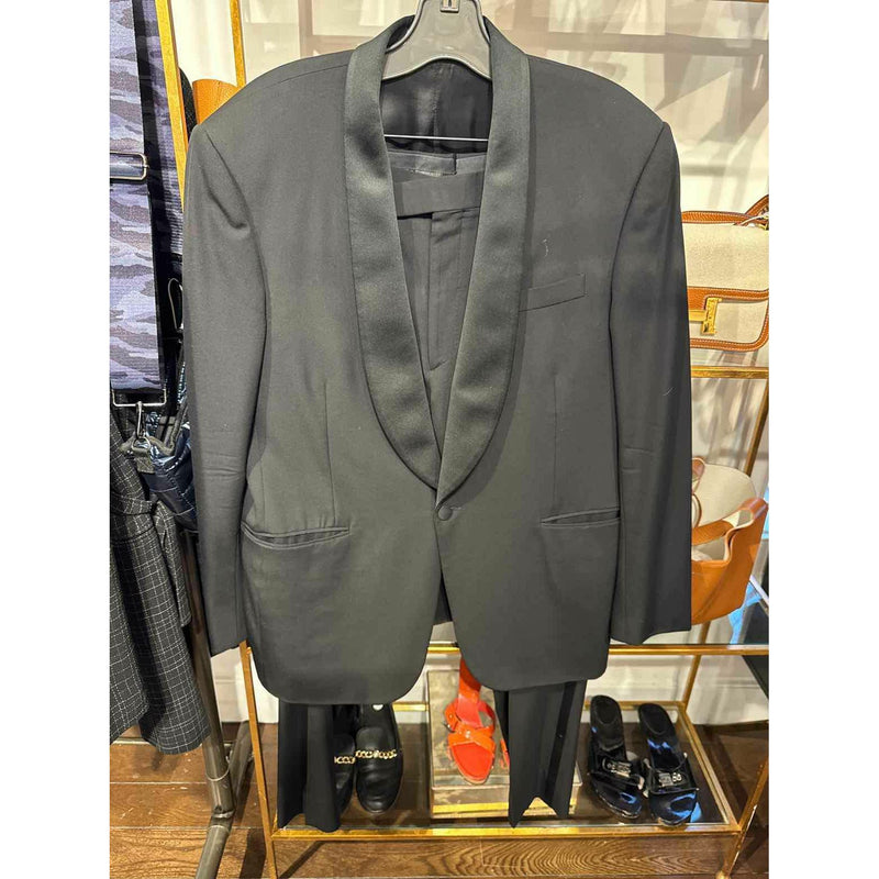 Men's Polo by Ralph Lauren Mens Size 44 Black Suit/ Tuxedo - colletteconsignment.com