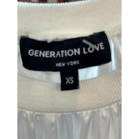 Women's Generation Love Size XS White Blouse Top - colletteconsignment.com