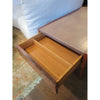 PAIR of Leather Top Wood Side Tables by Herman Miller - AS IS