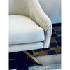 PAIR of 'Roar & Rabbit' Beige Velvet Swivel Chairs w/ Brass Legs - AS IS