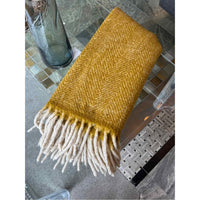 Yellow Wool Throw