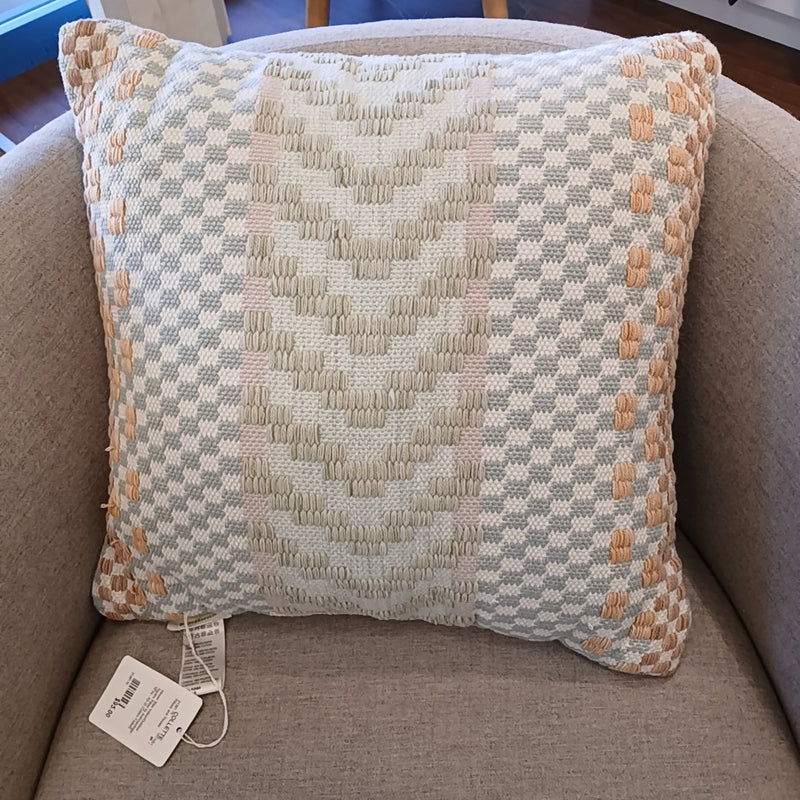 Woven Silas Indoor/Outdoor Square Pillow by Anthropologie - AS IS