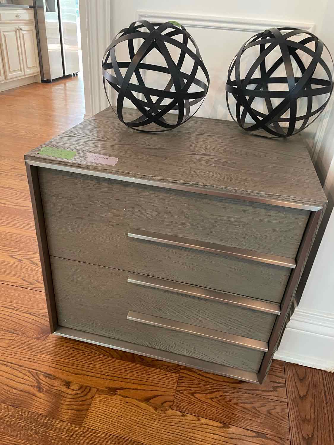 Gray Oak 2-Drawer Nightstand by RH (AS IS)