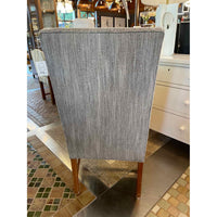 Custom Upholstered Vintage Gray Cashmere Armchair Attrib. to Hickory