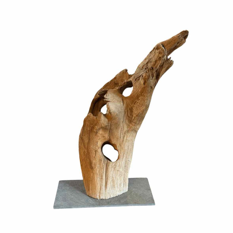 Driftwood Sculpture on Stone Base (#134)