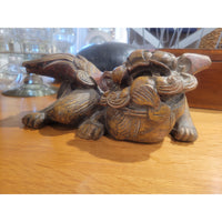 Foo Dog / Chinese Lion Wood Statue