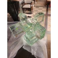 Green Cast Glass Blocks Side Table by Imperial Imagineering Italy