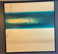 'Thermal VII' Original Acrylic on Canvas by Springer in Black Frame