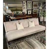 Christian Liaigre Latin Sofas in Oak 'Equestre' finish and Carmel Suede