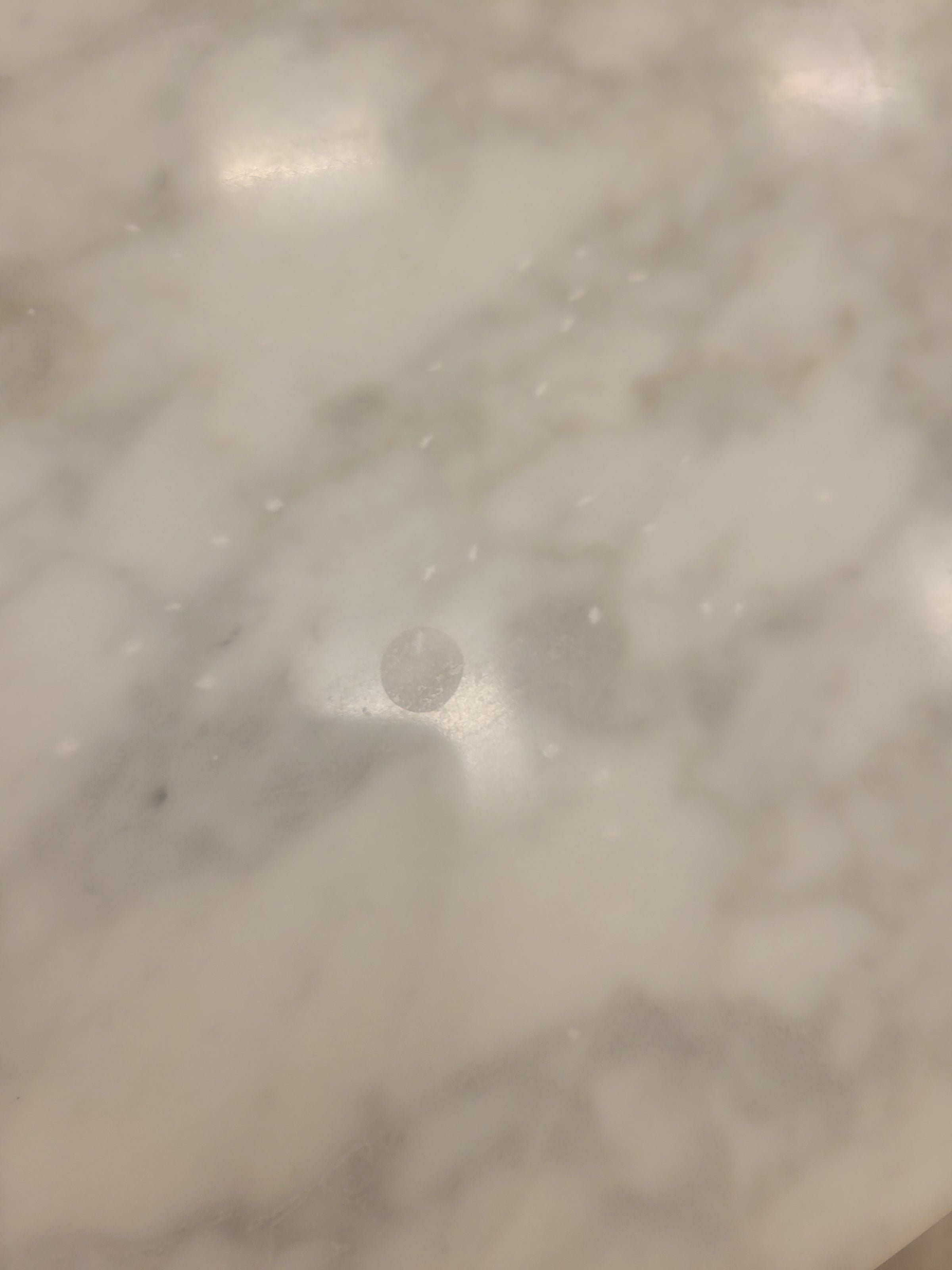 Saarinen Style White Marble Top Dining Table (AS IS)