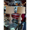 Pair of Carved Driftwood Table Lamps w/ Lampshades