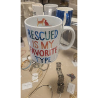 Ceramic "Rescued Is My Favorite Type" Mug