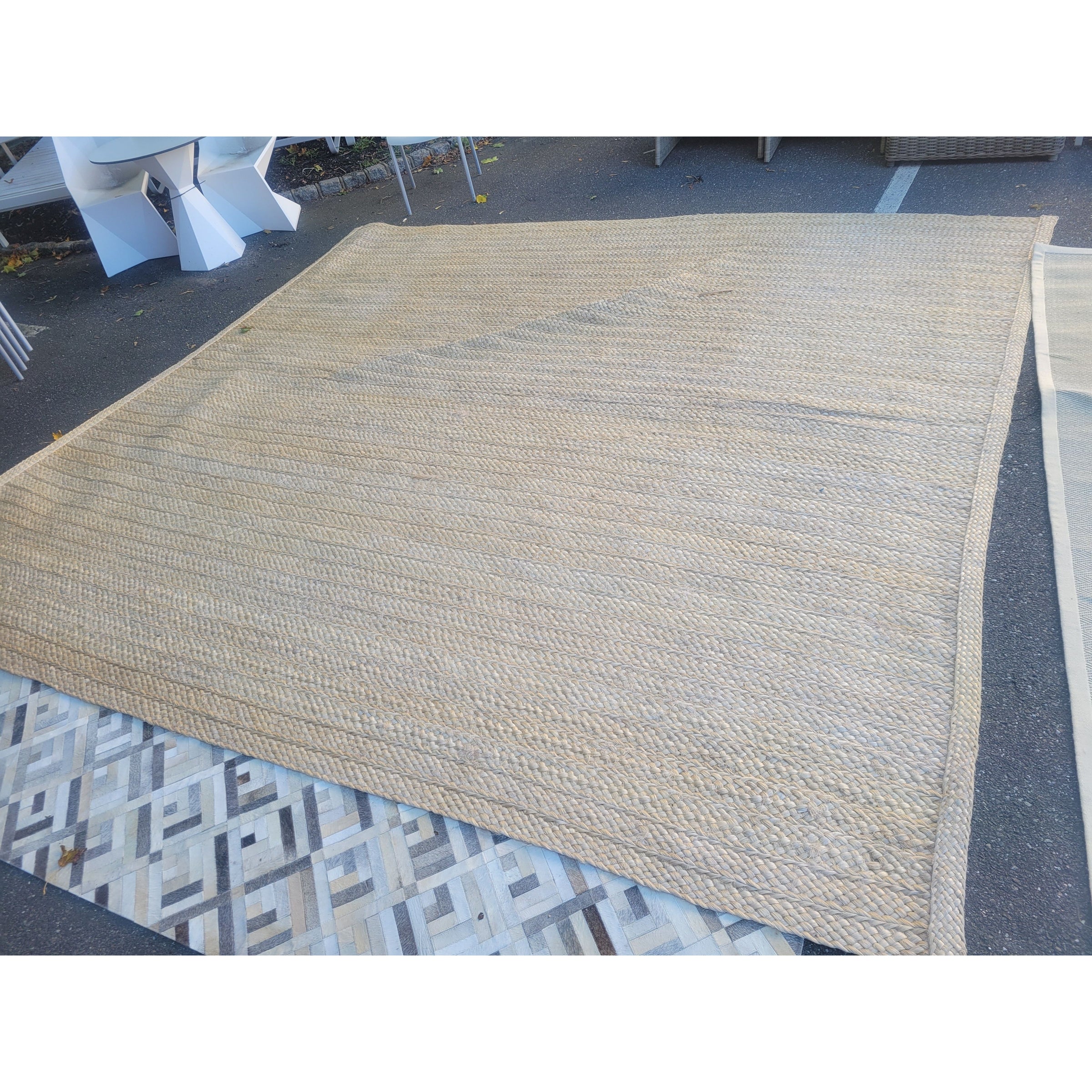 11x10.5 Natural Jute Rug