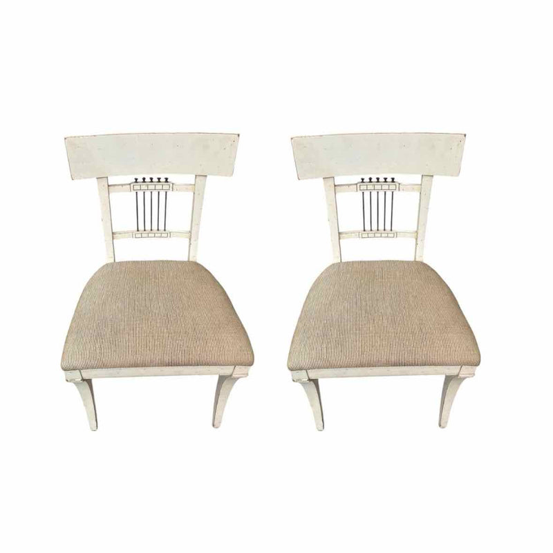 Pair of Klismos Style Bunny William Chairs