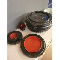 Antique Burmese Lacquer Monk Bowl Set (As Is)