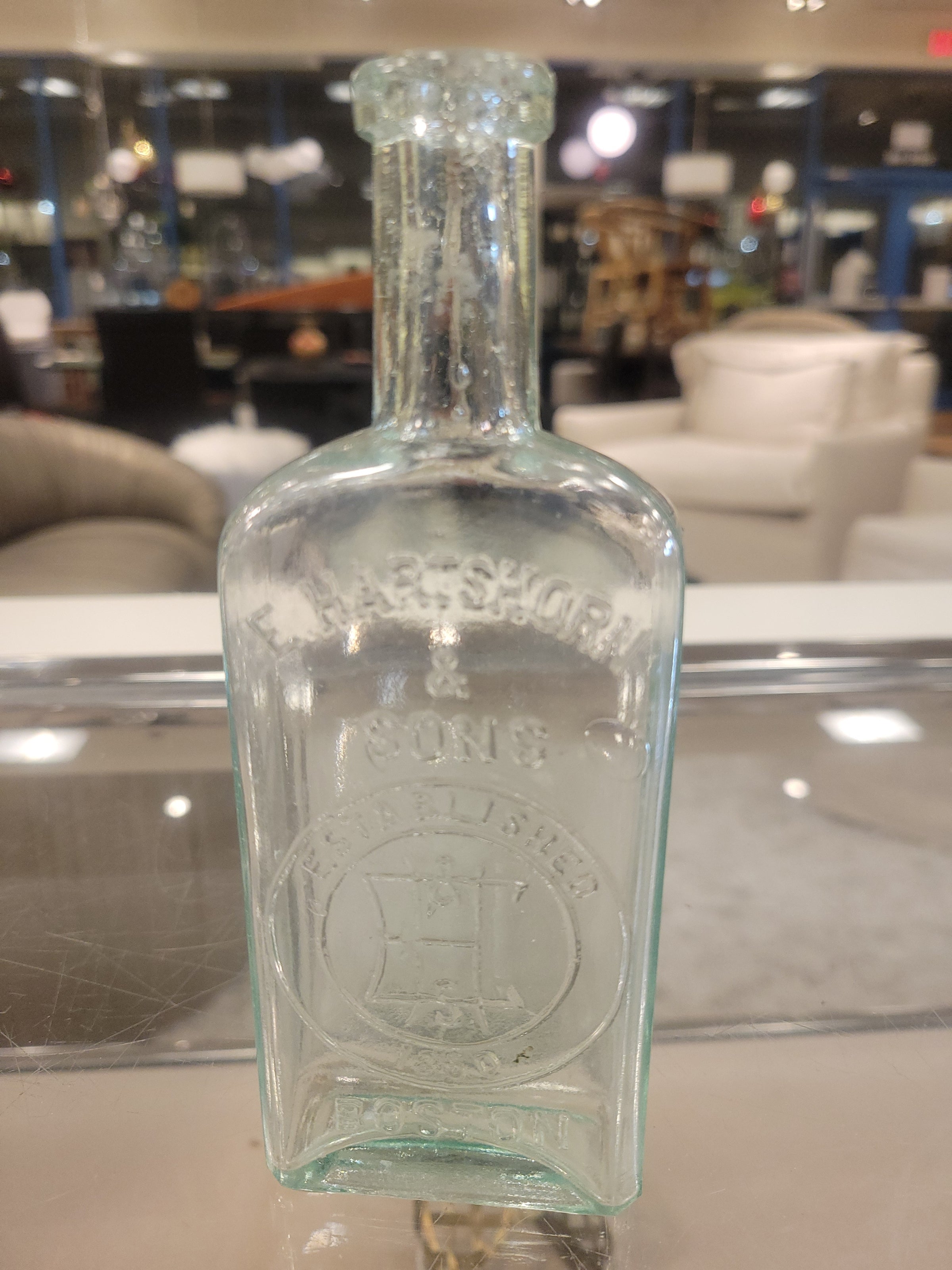 Antique Medicine Bottle by E. Hartshorn