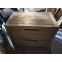 PAIR of 'Laguna' 2-Drawer Driftwood Side Tables by RH