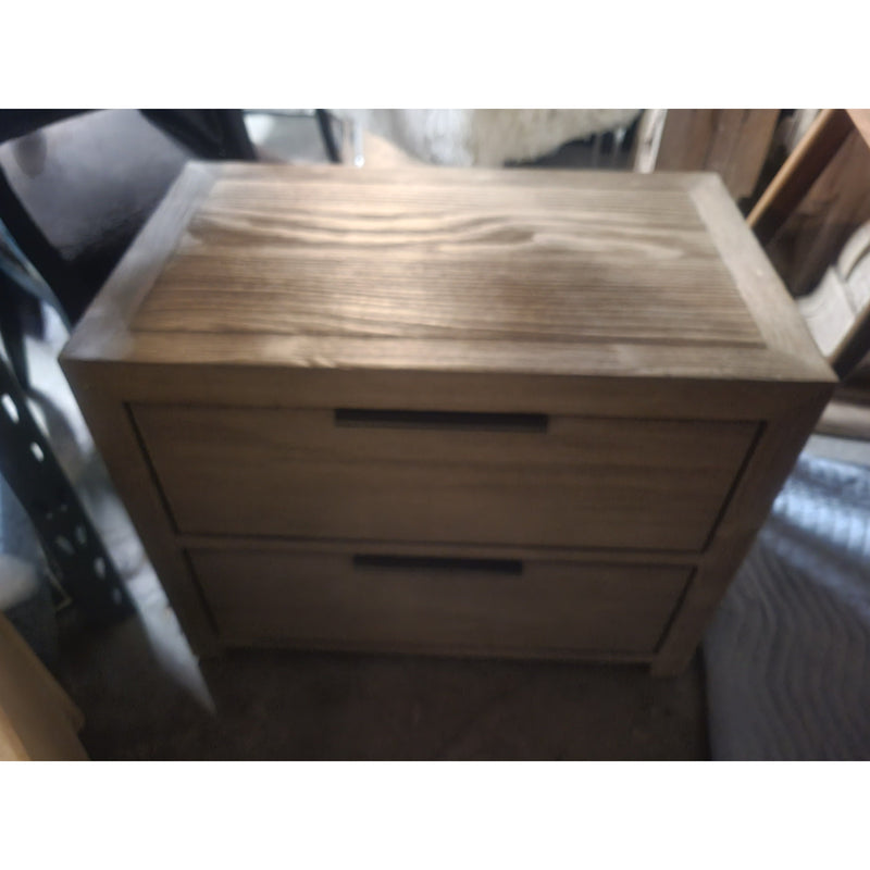 PAIR of 'Laguna' 2-Drawer Driftwood Side Tables by RH