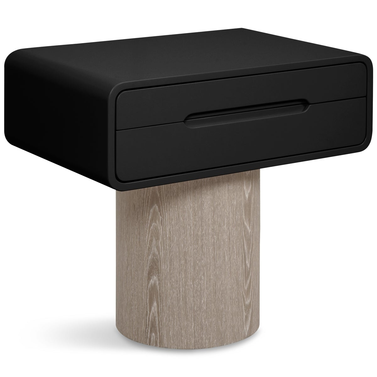Koh Samui 2-Drawer Side Table in Black