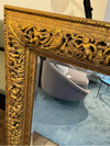 Large Rectangular Mirror w/ Carved Cherubs