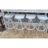 SET of 4 Steel Bar Stools by Janus et Cie - AS IS