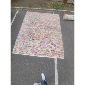8' x 10' Hand-Woven Rainbow Wool Bon Bons Rug by Company C (AS IS)