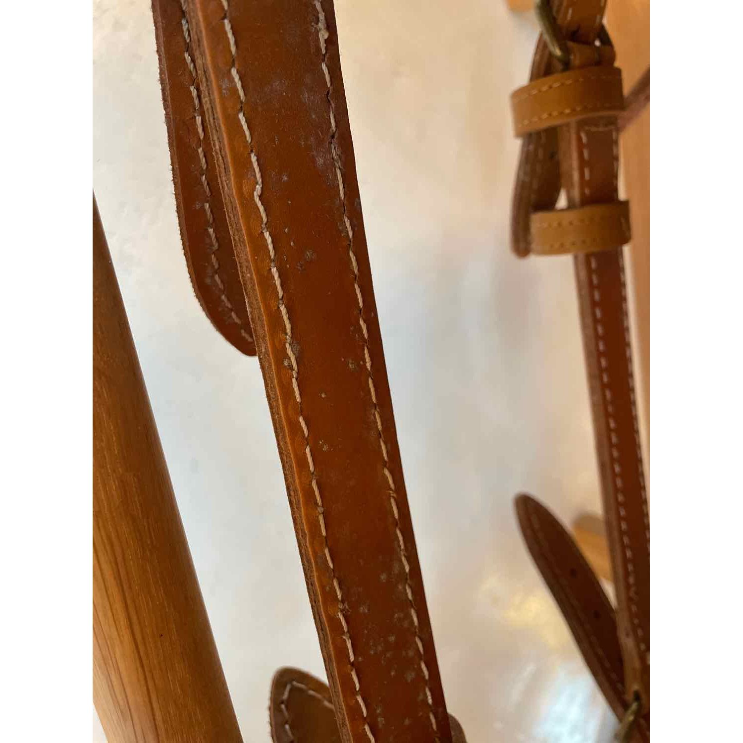 Leather Belt Sling Back Lounge Chair Insp. by Borge Mogensen (AS IS)